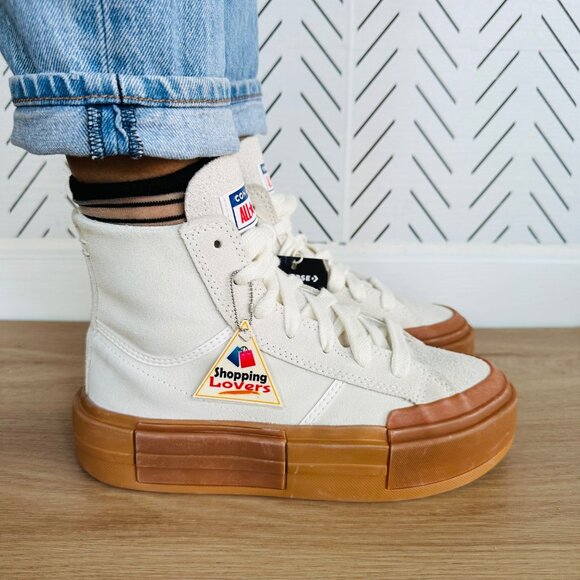 ⭐Converse Chuck Taylor All Star Women shoes Sz 7.5 Cruise Egret HI Suede A09088C - Picture 2 of 10